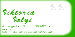 viktoria valyi business card